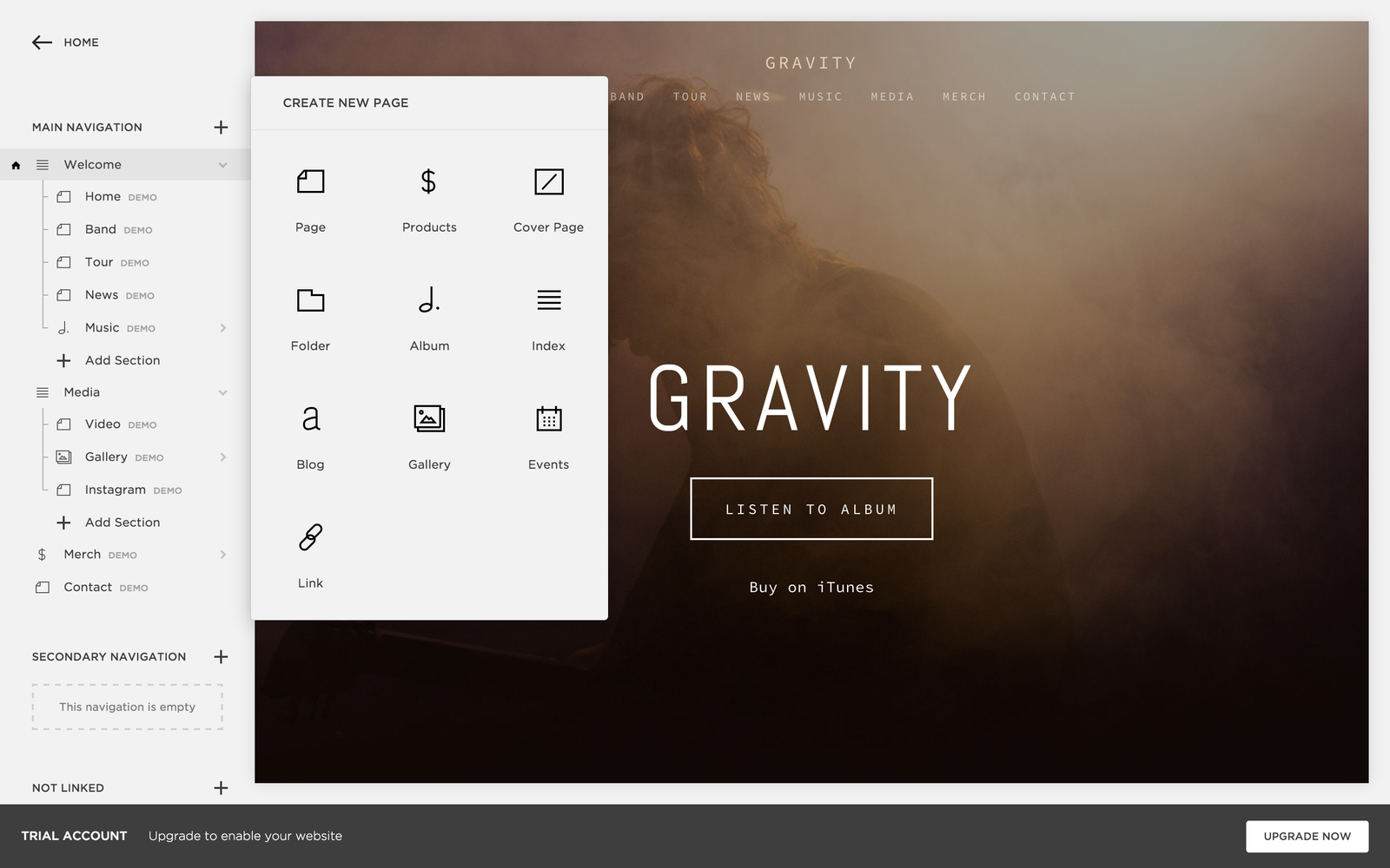 Squarespace Dashboard